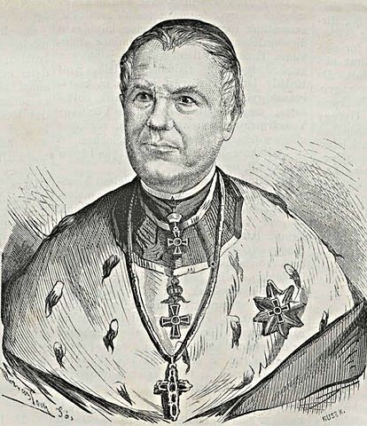 Lonovics József 1867-ben. Rusz Károly metszete Marastoni József litográfiája alapján 