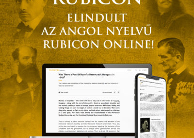 Elindult a Rubicon angol nyelvű oldala